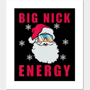 Big Nick Energy Christmas Dad Joke Posters and Art